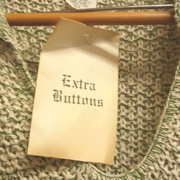 ❄️AVON STYLE, Collared,  Chunky Pullover Sweater Long Sleeves  M/L Lt. Green - Picture 3 of 9